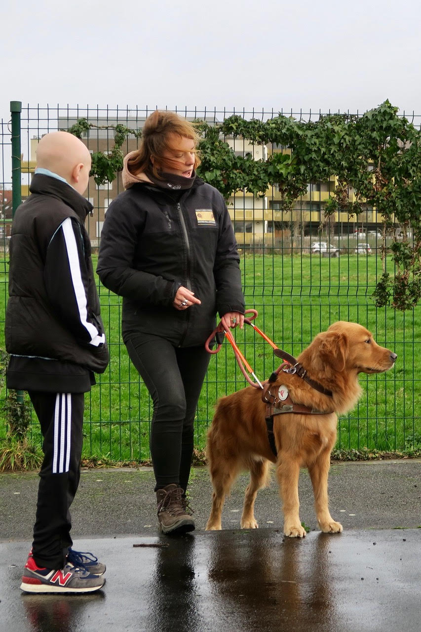 maëva et les chiens guides d’aveugles